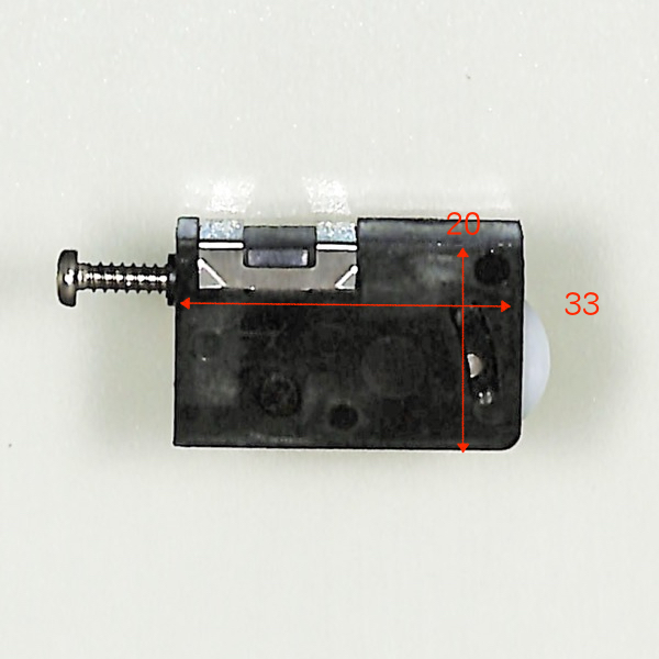 小池ガラス店 / 網戸 戸車 (右勝手) 色:KC(K01) 戸車径:16mm 偏 小池ガラス店 / 網戸 戸車 (右勝手) 色:KC(K01) 戸車径:16mm 偏