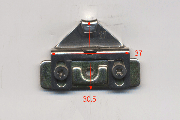 小池ガラス店 / クレセント受け 3K0739-00 色 : NA ビスピッチ:27mm