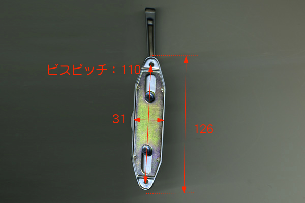 小池ガラス店 / ビル用締りハンドル CR0203R1 色:シルバー
