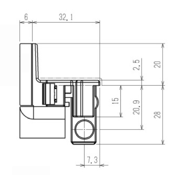 小池ガラス店 / ストッパー(内観右上) 1ヶ 色 : DG 刻印 小池ガラス店 / ストッパー(内観右上) 1ヶ 色 : DG 刻印
