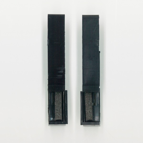 ガラスホルダー左右セット1セット　色 : ブラック　ガラス高さ:74mm　FNMT002
