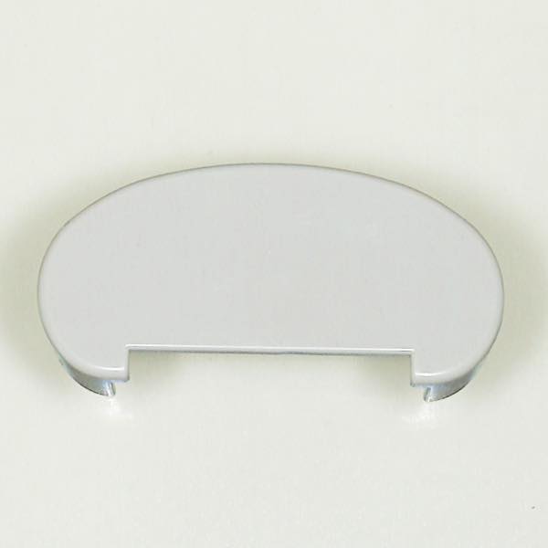 楕円笠木エンドキャップ　刻印 : I-0973　色 : SI(シルバー)　H-81V-SI