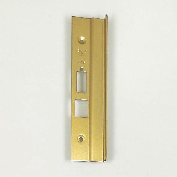 コスモ工業マンションドア　フロントプレートのみ　色:ゴールド塗装　(R)　LCS