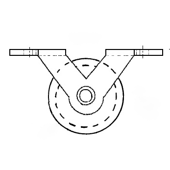 ビル用戸車3A70E用　1ヶ入　戸車径:27mm　RH0048