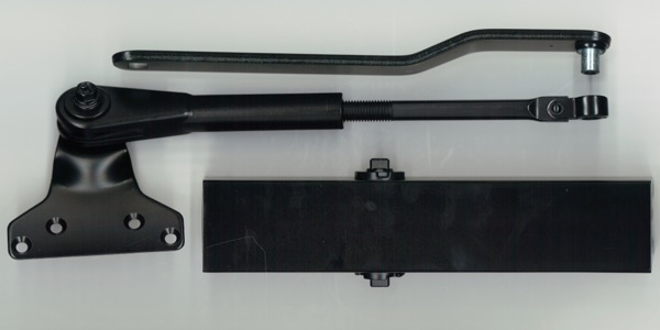 ドアクローザー　S22P-DB　標準仕様パラレル型　外装式ストップ付　ブラック