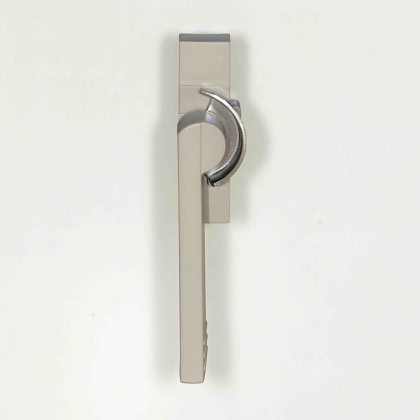 ビル用クレセント(Wロック付)　(R)　色 : ステングレー　　ハンドル=100mm　SVQM64RS01