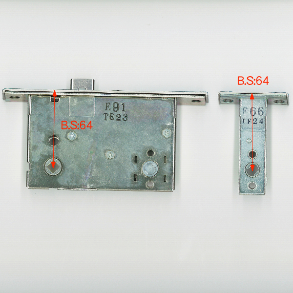 レバーハンドル錠セット　(L)　SW2AOK02LU9　色 : ホワイト用(ゴールド) 左吊り用