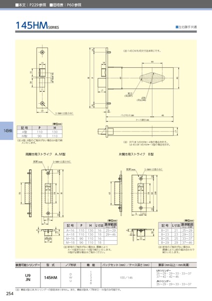 小池ガラス店 / 本締付モノロック U9145HMD-1-A-2933 バック 小池ガラス店 / 本締付モノロック U9145HMD-1-A-2933 バック