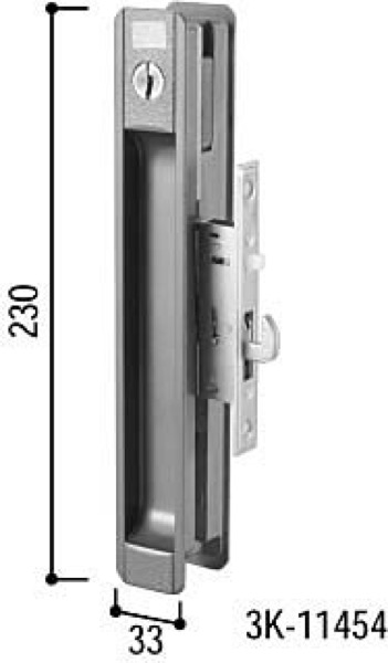 引戸錠セット 2枚建用(HH-J-0818)　玄関引戸　玄関引き戸　玄関　引戸　引き戸　鍵　錠　交換　取り替え　錠セット - 2