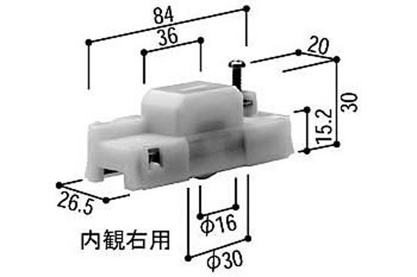 小池ガラス店 / 断熱防音雨戸 左右セット 丸レール用 色:YB 戸車 小池ガラス店 / 断熱防音雨戸 左右セット 丸レール用 色:YB 戸車