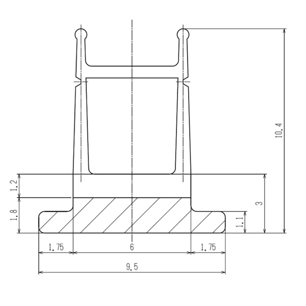 小池ガラス店 / 防虫ゴム たて框用 1m単価 色 : YB YBK-20793-CUT