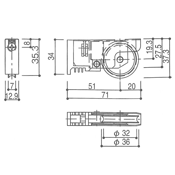 小池ガラス店 / ビル用戸車 YSHH-K-11480 1ヶ入り 戸車径:36mm 小池ガラス店 / ビル用戸車 YSHH-K-11480 1ヶ入り 戸車径:36mm