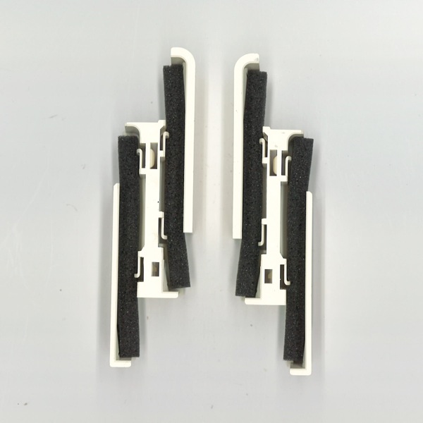 ダブルルーバー用ガラスホルダー　左右 : 各4セット　色 : ホワイトガラス高さ:85mm